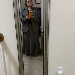 Ashley Stewart Olive Blazer and Skirt set